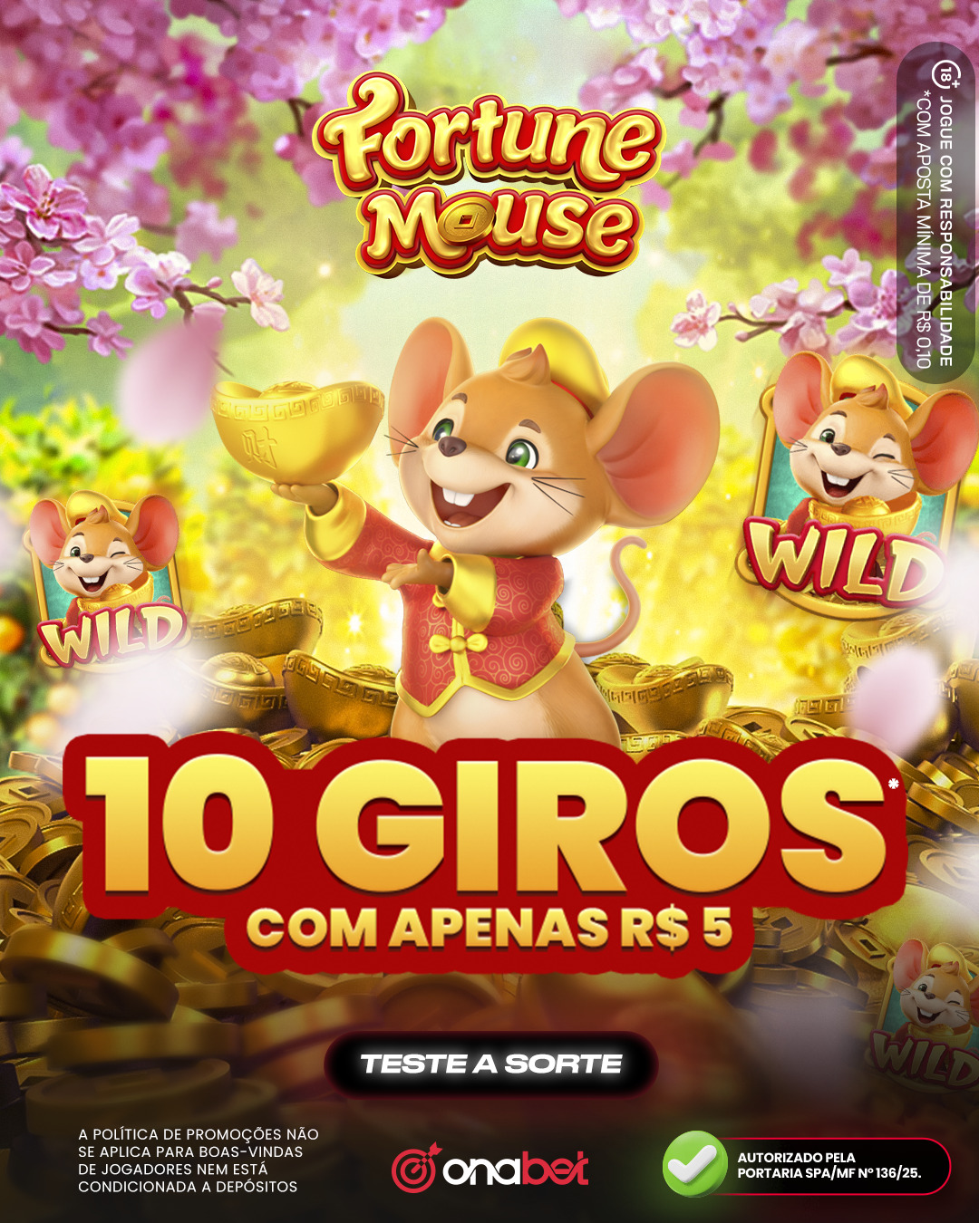 depósito mínimo r$ 10 